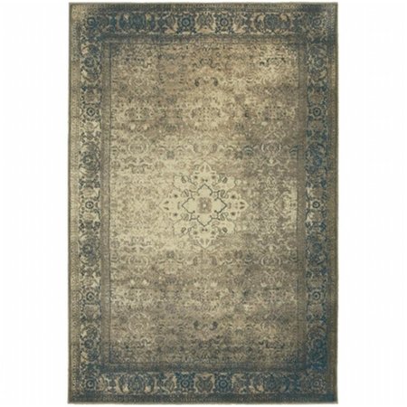 SPHINX BY ORIENTAL WEAVERS Oriental Weavers Pasha 1330E 6x9 Rectangle - Blue/ Beige-Polypropylene P1330E200290ST